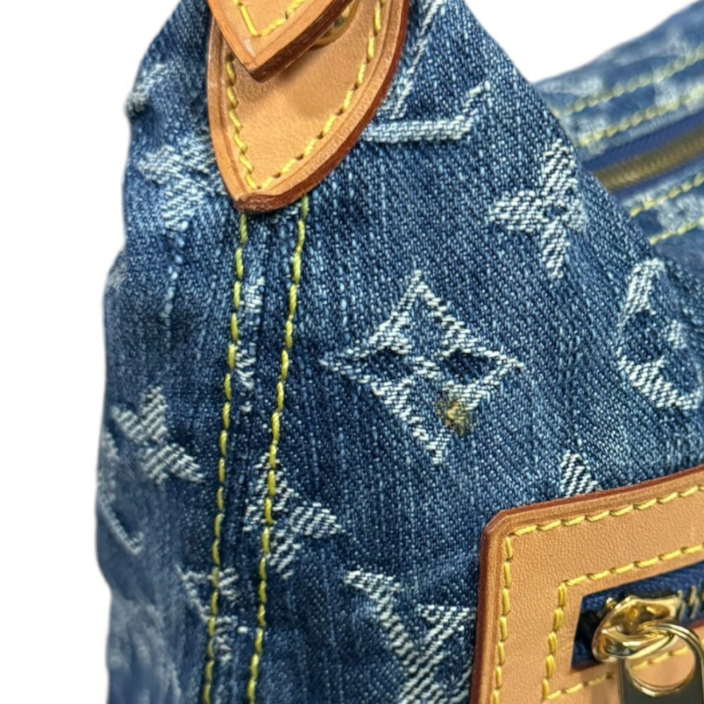 Louis Vuitton Baggy PM Monogram Denim Shoulder Bag Blue - Picture 8 of 9